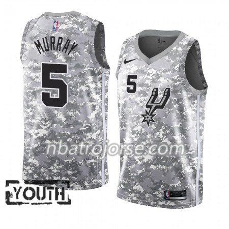 Barn San Antonio Spurs Tröja Dejounte Murray 5 2018-19 Nike Grå Swingman